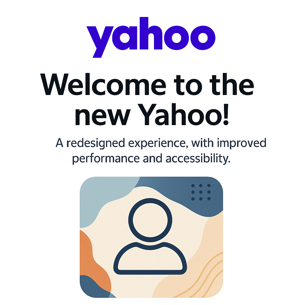 Wireframe concept for a redesigned Yahoo homepage